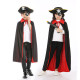 Halloween Costume Pirate skull Performance Cloak With Hat and Masks