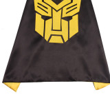 Transformers Halloween Costumes Cosplay Cloak Double Sided Satin Capes with Felt Masks for Kids
