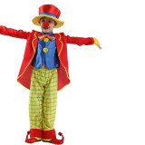 Clown Performance Costume Suit Set With Hat