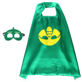 Peter Pan Halloween Costumes Cosplay Cloak Double Sided Satin Capes with Felt Masks for Kids