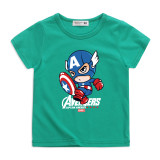 Boys Print Captain America Cotton T-shirt