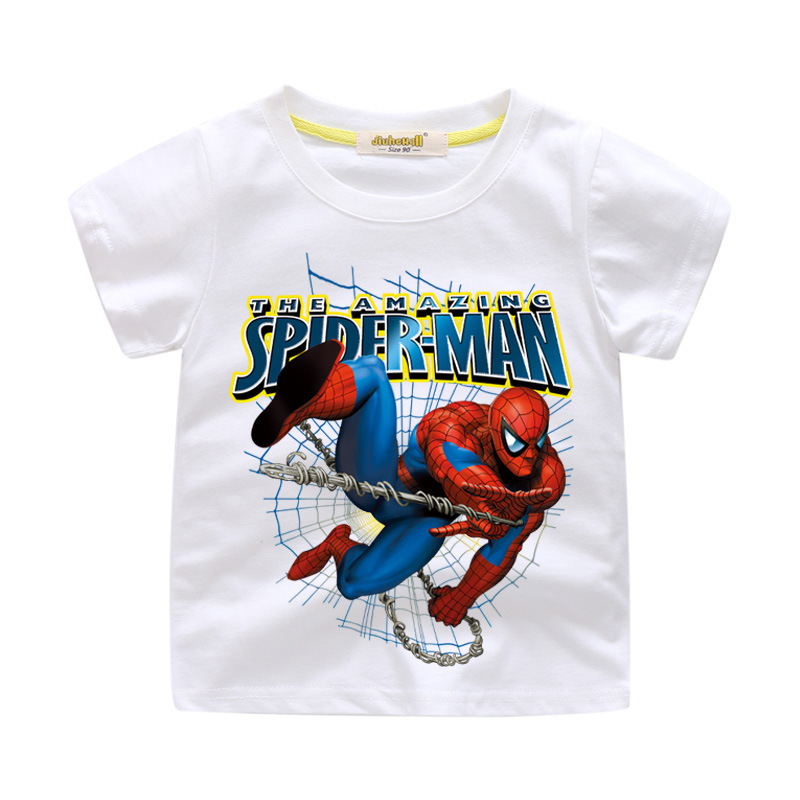 Boys Slogan Spider Man Cotton T-shirt