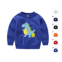 Boy Print Cute Dinosaur Cotton Sweatshirts