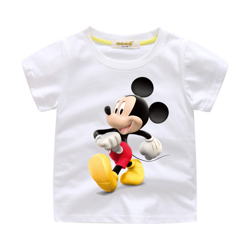 Boys Print Mickey Mouse Cotton T-shirt