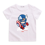 Boys Print Captain America Cotton T-shirt