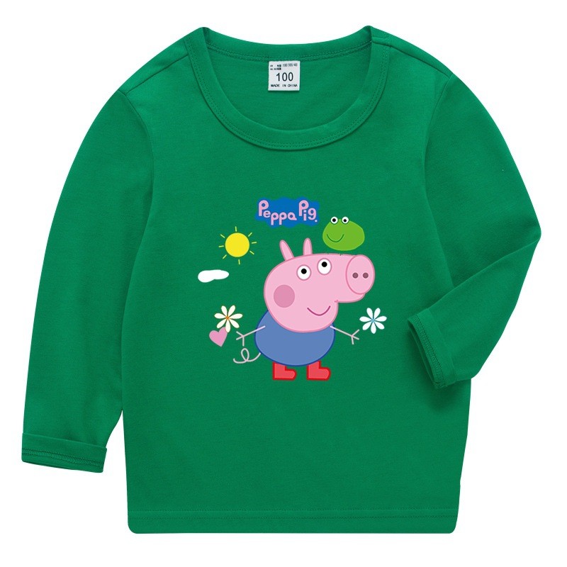 Boys Print Peppa Pig George Cotton T Shirt