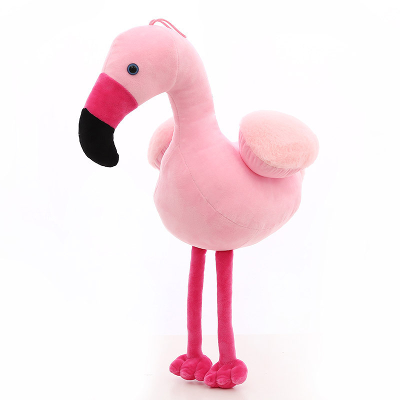 Pink Flamingo Soft Stuffed Plush Animal Doll For Kids Gift