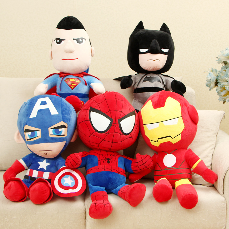 Marvel Spider Captain America Soft Stuffed Plush Animal Doll for Kids Gift