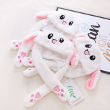 Rabbit Funny Animal Movable Ears Jumping Soft Plush Hat