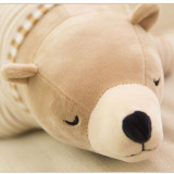 Stripes Bear Soft Stuffed Plush Animal Doll Pillow for Kids Gift