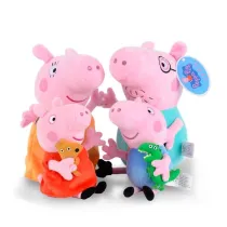 Family Pig Soft Stuffed Plush Animal Doll for Kids Gift