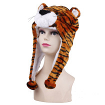 Tiger Ear Warm Crozy Soft Plush Hat Winer Flap Beanie For Kids