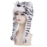 Tiger Ear Warm Crozy Soft Plush Hat Winer Flap Beanie For Kids