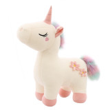 Rainbow Unicon Flowers Soft Stuffed Plush Animal Doll for Kids Gift