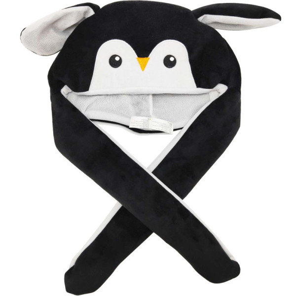 Penguin Funny Animal Movable Ears Jumping Soft Plush Hat