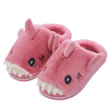 Toddlers Kids 3D Shark Flannel Warm Winter Home House Slippers