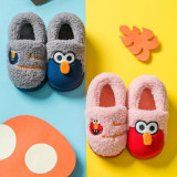 Toddlers Kids Sesame Street ELMO Flannel Warm Winter Home House Slippers Shoes