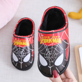 Toddlers Kids PU Spider Man Warm Winter Home House Slippers