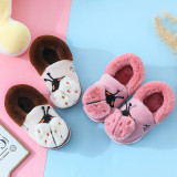 Toddlers Kids Ladybug Flannel Warm Winter Home House Slippers