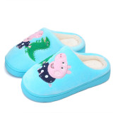 Toddlers Kids Embroidered Peppa Pig George Dinosaur Warm Winter Home House Slippers