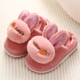 Toddlers Kids 3D Rabbit Flannel Warm Winter Home House Slippers
