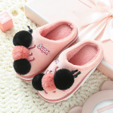 Toddlers Kids 3D Caterpillar Flannel Warm Winter Home House Slippers