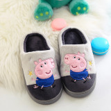 Toddlers Kids Embroidered Peppa Pig George Warm Winter Home House Slippers Shoes