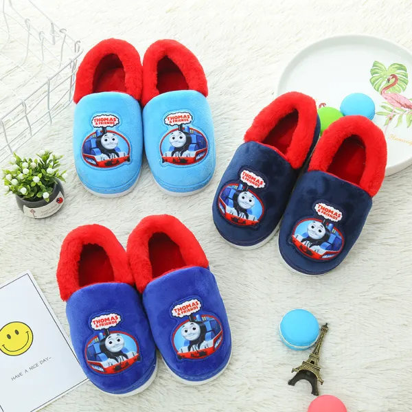 Toddlers Kids Thomas Train Warm Winter Home House Slippers Shoes