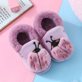 Toddlers Kids Ladybug Flannel Warm Winter Home House Slippers