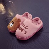 Toddlers Kids Brown Bear Warm Winter Home House Slippers