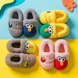 Toddlers Kids Sesame Street ELMO Flannel Warm Winter Home House Slippers Shoes