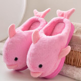 Toddlers Kids 3D Dolphin Flannel Warm Winter Home House Slippers