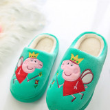 Toddlers Kids Embroidered Angel Peppa Pig Warm Winter Home House Slippers