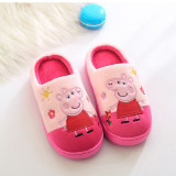 Toddlers Kids Embroidered Peppa Pig George Warm Winter Home House Slippers Shoes