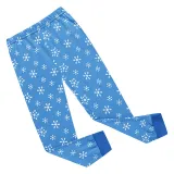 Kids Blue Princess Pajamas Sleepwear Set Long-sleeve Cotton Pjs