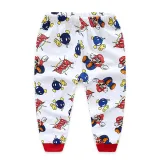 Kids Green Pajamas Sleepwear Set Long-sleeve Cotton Pjs