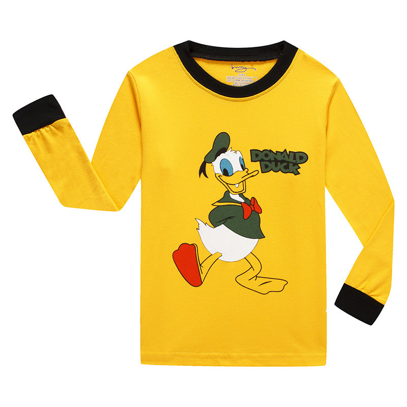 Kids Donald Duck Pajamas Sleepwear Set Long-sleeve Cotton Pjs