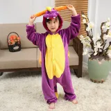 Kids Green Dinosaur Onesie Kigurumi Pajamas Kids Animal Costumes for Unisex Children