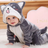 Baby Corgi Huskie Cute Dog Onesie Kigurumi Pajamas Animal Costumes for Unisex Babys