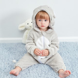 Baby Grey Mouse Onesie Kigurumi Pajamas Animal Costumes for Unisex Babys