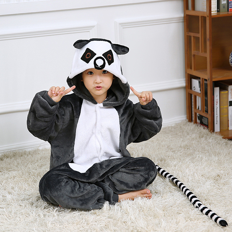Lemur Kids Animal Onesie Kigurumi - Cosplay