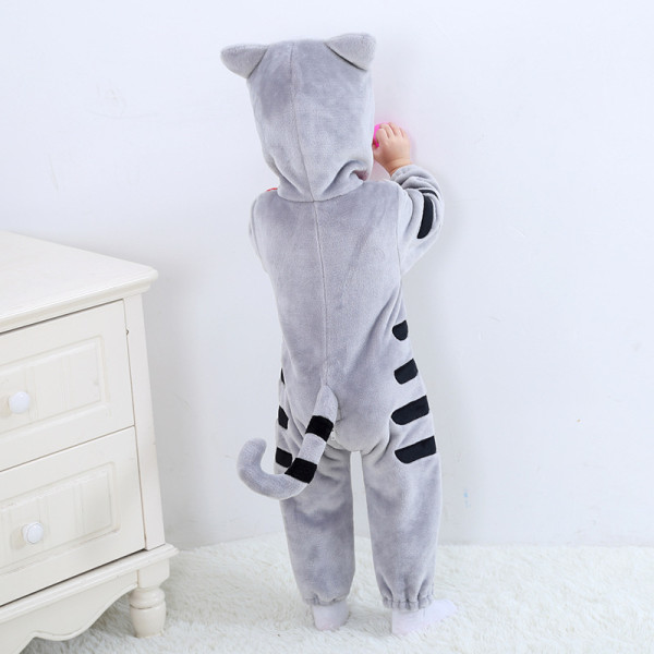 Baby Chi's Sweet Home Grey Cat Onesie Kigurumi Pajamas Animal Costumes ...