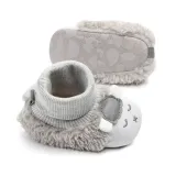 Baby Toddlers Girls Boy Plush Sheep Non-Skid Indoor Add Wool Winter Warm Shoes Socks