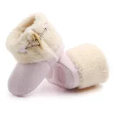Baby Toddlers Boy Girls Flannel Wool Non-Skid Indoor Slipper Winter Warm Shoes Socks