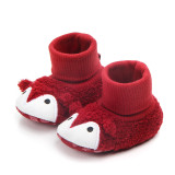 Baby Toddlers Boy Girls Plush Penguin Non-Skid Indoor Slipper Winter Warm Shoes Socks