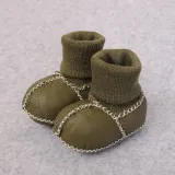 Baby Toddlers Girls Boy PU Add Wool Winter Warm Shoes Snow Boot