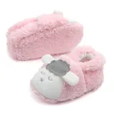 Baby Toddlers Boy Girls Plush Sheep Non-Skid Indoor Slipper Winter Warm Shoes Socks