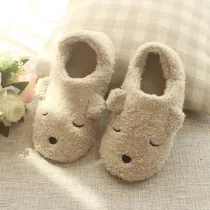 Adult Cozy Plush Cute Bear Animal House Winter Warm Soft Sole Footwear