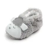 Baby Toddlers Boy Girls Plush Sheep Non-Skid Indoor Slipper Winter Warm Shoes Socks