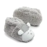 Baby Toddlers Boy Girls Plush Sheep Non-Skid Indoor Slipper Winter Warm Shoes Socks